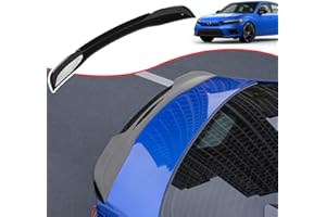 SZYANG Rear Spoiler Compatible with 2022-2024 Honda Civic Sedan Spoiler Trunk Spoiler ABS Lip Spoiler Wing Replacement for 2022 2023 2024 Honda Civic Sedan Accessories (Fit Sedan,Glossy Black)