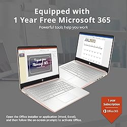 HP Newest 14" HD Ultra Light Thin Laptop, Quad-Core