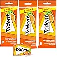 Trident Tropical Twist Sugar Free Gum, 9 Packs of 14 Pieces (42 Total Pieces)