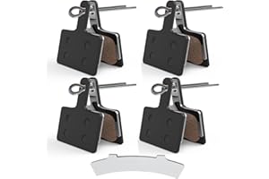 ACREBOW Ceramic Bike Brake Pads Set Compatible for Tektro Shimano TRP Deore Br-M575 B01s Mt200 M525 M515 T615 T675 M505 M495 M486 M485, Mountain MTB Ebike Brake Pads[4 Pieces Brakes+1 Adjusting Tool]