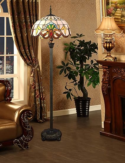 lampara de pie tiffany de 16 pulgadas