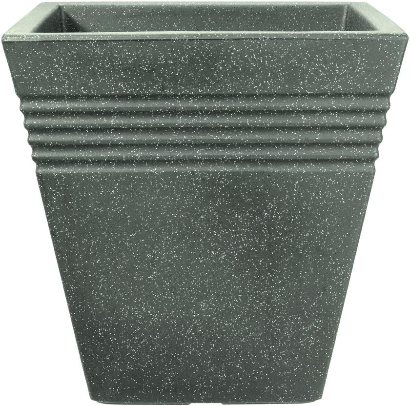 Stewart Square Piazza Planter, 34 cm Marble Green Amazon.co.uk