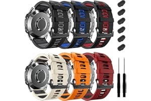 ZPJPPLX 22mm Sports Replacement Straps for Garmin Fenix 7 Pro/7/6 Pro/6/5 Plus/5,Quick-Fit Silicone Band for Forerunner 965/955/945/935/Approach S62