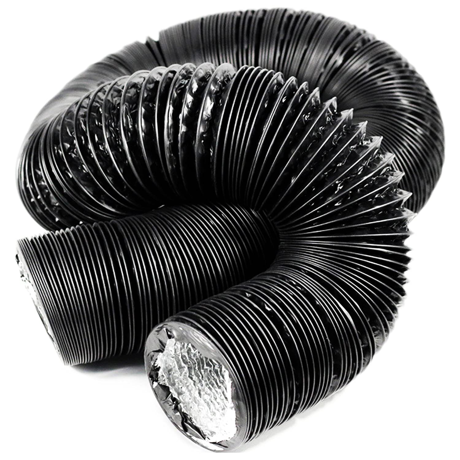 二層構造 ダクトホース 排気ホース アルミ フレキシブル 排気 送風 耐熱 φ100㎜ φ150㎜ (φ100㎜ 2.5m)商品画像