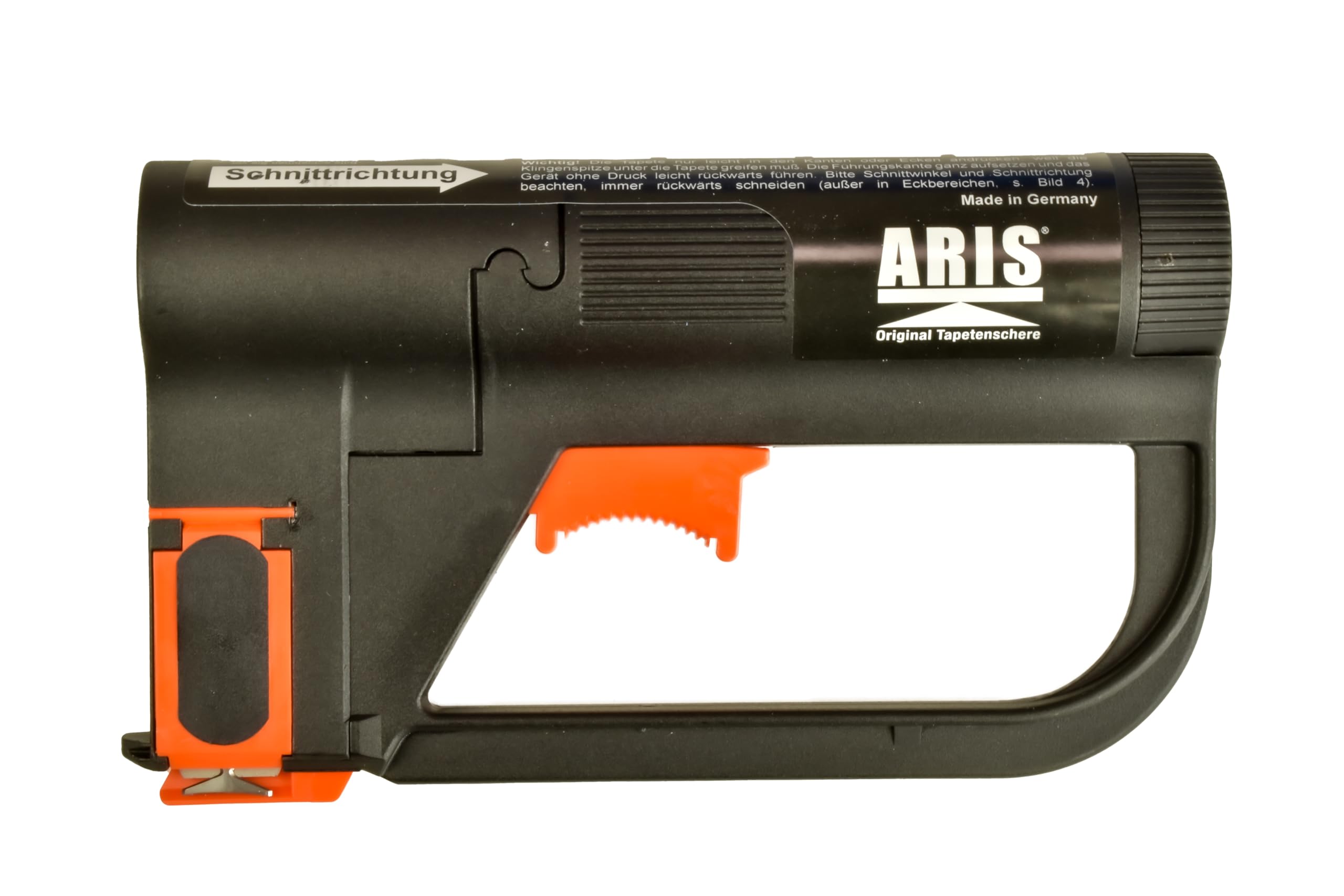 Original Aris Electric Wallpaper Scissors - Basic Set - Exact Cut of Wet & Dry Wallpaper - Wallpapering Aid for Wall & Table - Includes Blades - Renovation Tool