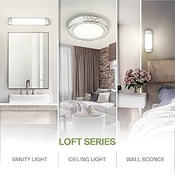 ASD 12 Inch LED Flush Mount Ceiling Light Fixture