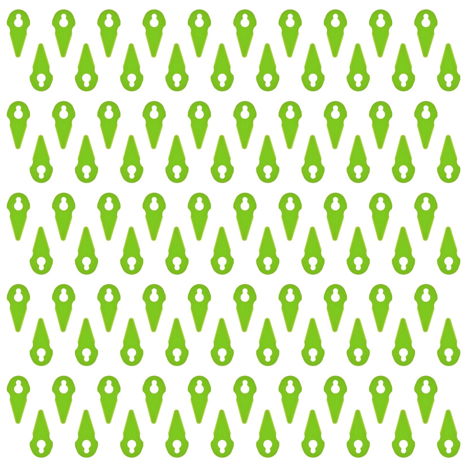 Poweka 100pcs Strimmer Blades Compatible with Gtech ST01 ST02 ST04 ST20 Grass Trimmer Lawnmower Plastic Cutting Blade