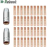 Reboot Mig Contact Tips Consumables 42 PCS MIG Welding MB15 15AK Contact Tip 0.8/1.0mm 0.30" MIG/MAG Welding Torch Consumable