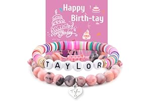 ZZLTAWS Taylor Birthday Gifts Bracelets, Taylor Merch, Taylor Bracelet and Birthday Card are the Best Birthday Gifts for Girls, Women, wife, Daughter, Granddaughter, Bestie, Sister