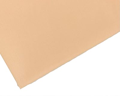M & J Plain Peach Polycotton Fabric 45in 112cm Wide 40 Colours 4m