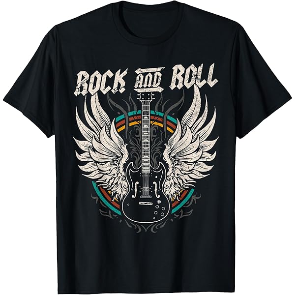 Amazon.com: Vintage Rock n Roll Wild Spirit Lets Rock Guitar