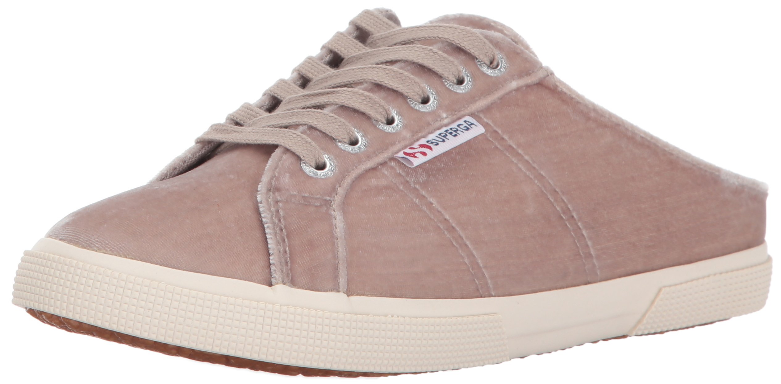Superga Women's 2288 Crushvellutow Fashion Sneaker - Velvet Mule Slip-On For Casual, Trendy Outfits