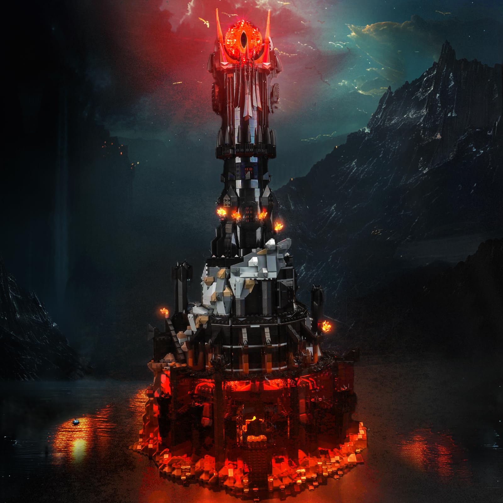 Light Kit for Lego Barad-dûr, Lighting Set for Lego 10333 Barad-dûr Upgraded Version Set - Not Include Models, Just Light Kit — image 1