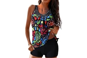 APIVOE Womens One Piece Swimsuit 2024 Plus Size Tummy Control Bathing Suits 2 Piece High Waisted Bikini Sets Beach Swimwear