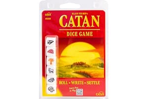 CATAN Dice Game | Civilization Building Strategy Game | Dice Rolling Adventure Game | Family Game for Kids and Adults | Ages