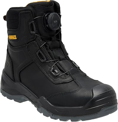 DEWALT Richardson BOA Work Boot Steel Toe Nubuck Black UK10 Wide