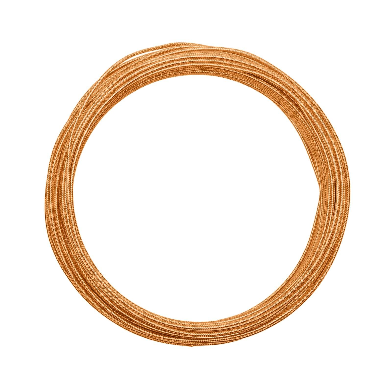 Vaessen Creative Embossed Round Aluminium Wire, Saffron Orange, One Size