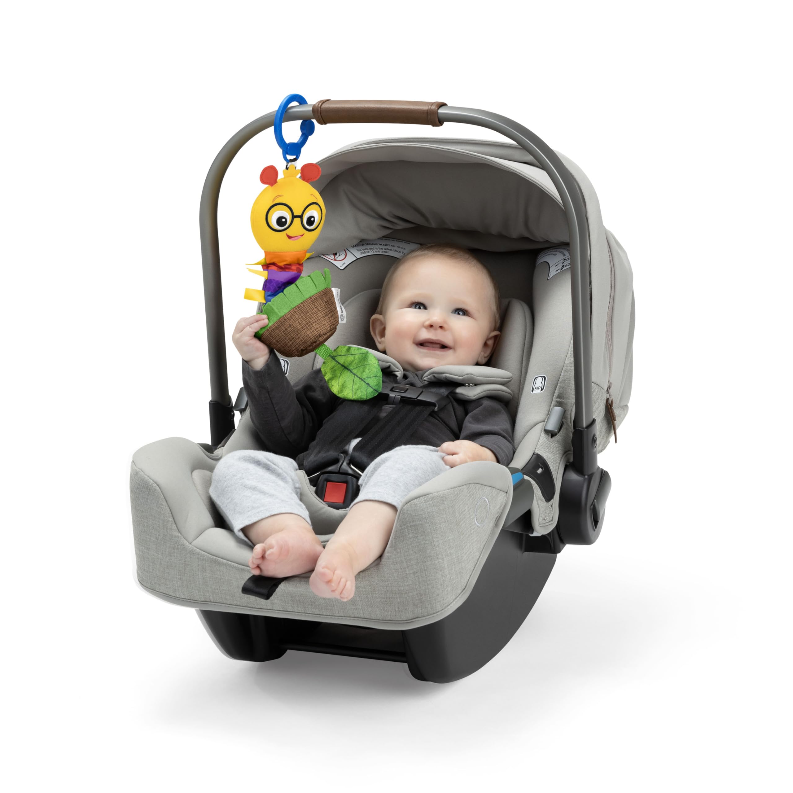 Baby Einstein Cal-a-Puller Pull & Shake Stroller Toy, Ages 0 Months and Up