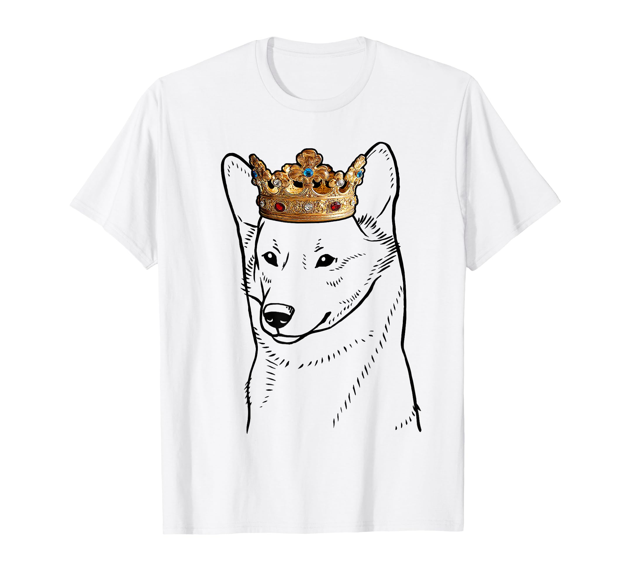 Canaan Dog Wearing Crown T-Shirt