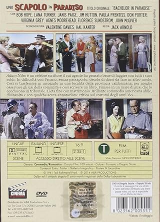Amazon Com Uno Scapolo In Paradiso Dvd Italian Import Janis Paige Lana Turner Jack Arnold Movies Tv