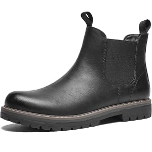 Fortis Tread Mens Chelsea Boots, Slip-On Ankle Boots with Arch Support | Cushioned Insole, Versatile Casual Boots, Suitable f