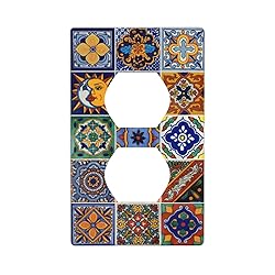 Mexican Talavera Tiles Duplex Outlet Cover