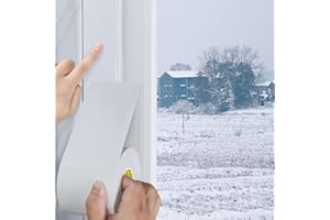 MILEQEE Cloth Duct Window Seal Strip Tape for Winter, 1.89in x 66FT, Weather Stripping Sealing Insulation Tape for Windows and Door, Easy Tear Sealer Draft Blocker