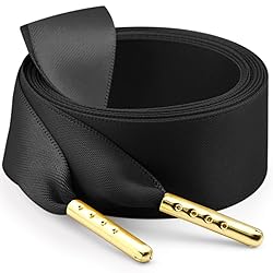 WEGOODZF Ribbon Satin Sneakers Shoelaces: 2 Pair