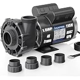 Aquastrong Spa Pump, 1.5HP Dual Speed Hot Tub Pump, 48 Frame, Up to 8,607 GPH, 115V Durable Motor, Easy Installation, Compatible with Most Hot Tubs &amp; Spa Systems