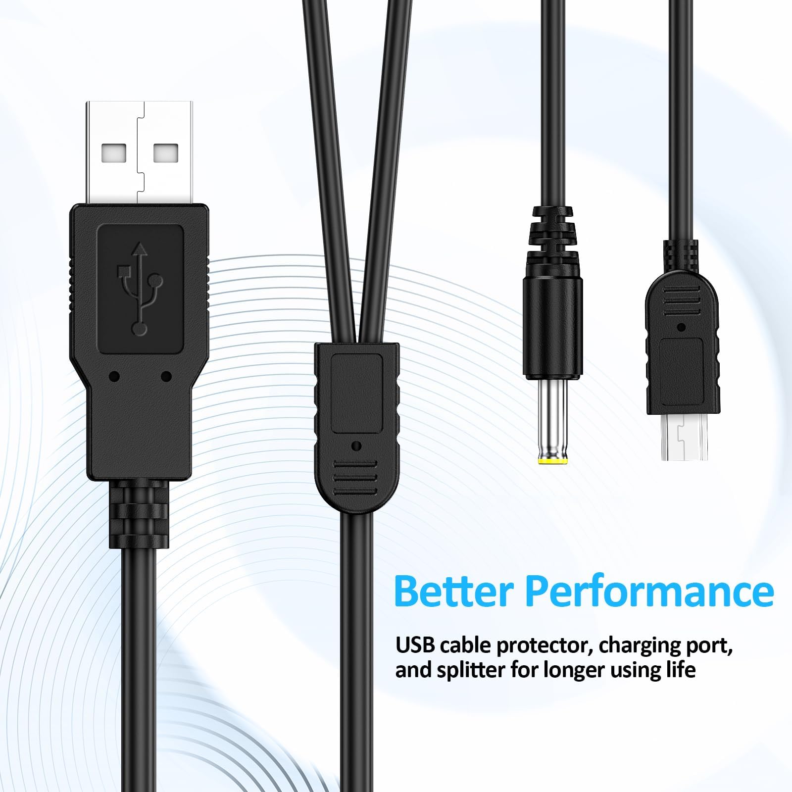 PSP Battery, 2Pcs 3.6v 1800mAh Lithium Polymer Replacement Batteries with USB Charging Cable for PSP 1000 1001, PSP-110 (1002, 1003, 1004, 1005, 1006, 1007, 1008, 1010), PSP Fat Console