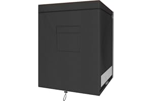 CATOTEL Chest Freezer Cover, Waterproof 420D Oxford Protective Outdoor Indoor Refrigerator Dust Cover with Zipper Fits 5.0 Cubic Feet Deep Freezer 28"L x 23"W x 34"H (Only Cover)