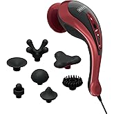 Wahl Clipper Deluxe Heated Therapy Corded Handheld Rotary Massage Kit, 8 Unique Attachments for Back, Neck, Leg, Hand Massage, FSA Eligible, Model 4344