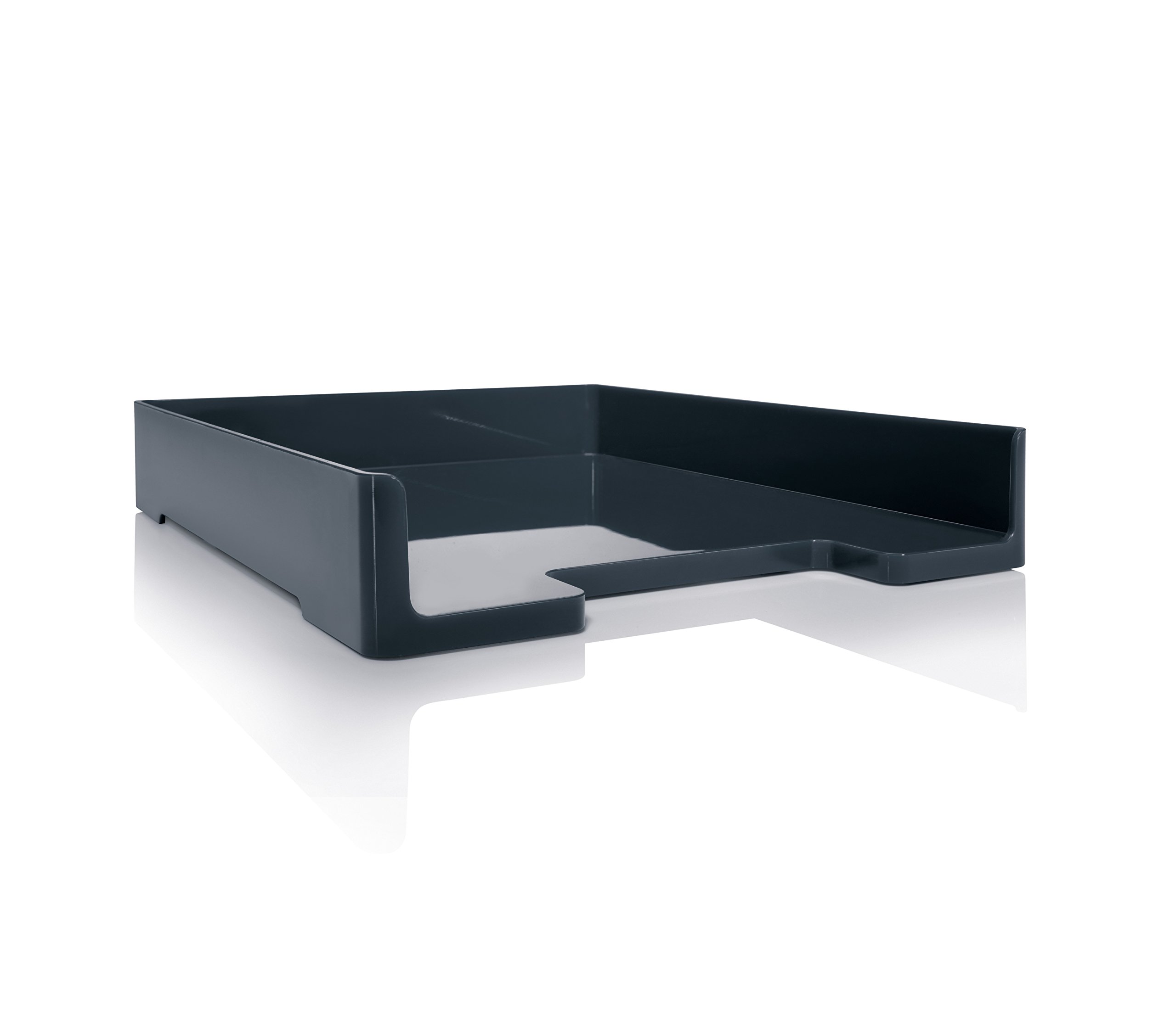 SIGEL SA167 Letter Tray, 26.8 x 5 x 33.3 cm, Dark Grey