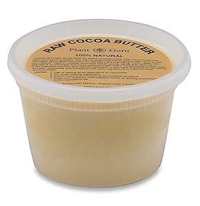 Raw Cocoa Butter 14.5 oz. Pure 100% Unrefined FOOD GRADE Cacao Highest Quality Arriba Nacional Bean, Bulk Rich Chocolate Aroma For Lip Balms, Stretch Marks, DIY Base for Body Butters & Soap Making