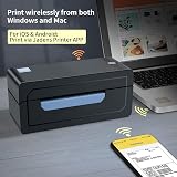 JADENS Bluetooth 4x6 Thermal Label Printer, 203 DPI, USB/BT, 50 Labels view 2