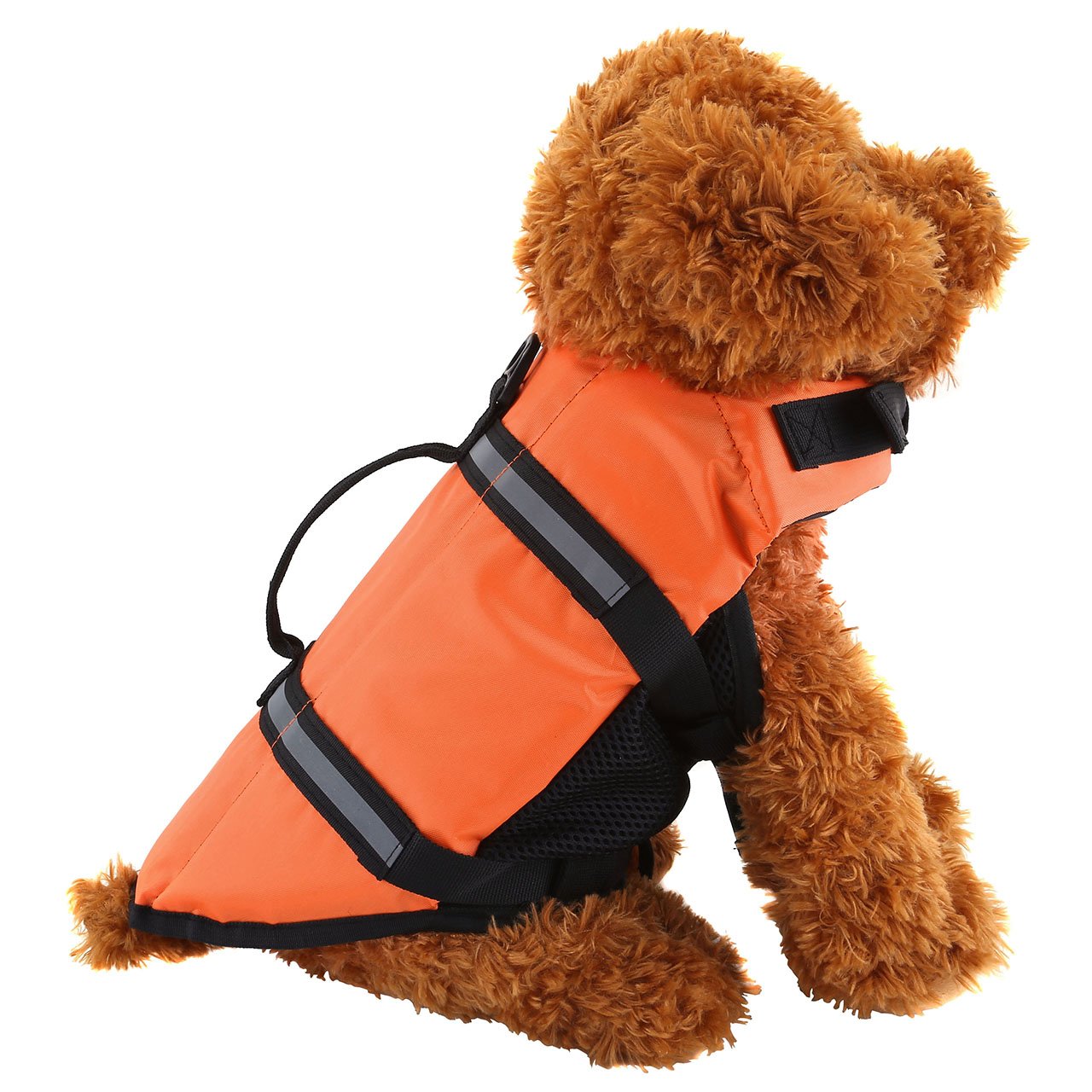 CozyCabin Dog Life Jacket,Size Adjustable Dog Lifesaver Safety Reflective Vest Pet Life Preserver(S)
