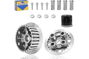 GOLKNHA Clutch Kit & Outer Pressure & Center Inner Hub with Oil Filter for Suzuki Boulevard C50 C50T M50 M50B S50 Boss Intrud