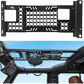JOYTUTUS Overhead Molle Panel Compatible with Wrangler JK 2007-2018 | Only for Hard Top, Wrangler Cargo Roof Rack Storage, No Drilling