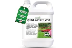 COVINGTON NATURALS Covington Liquid Lawn Aerator (32oz) – Soil Conditioner & Softener for Lawns & Gardens – Loosens Clay & Compacted Soil for Better Water & Nutrient Absorption – Liquid Aeration Concentrate, Made in USA