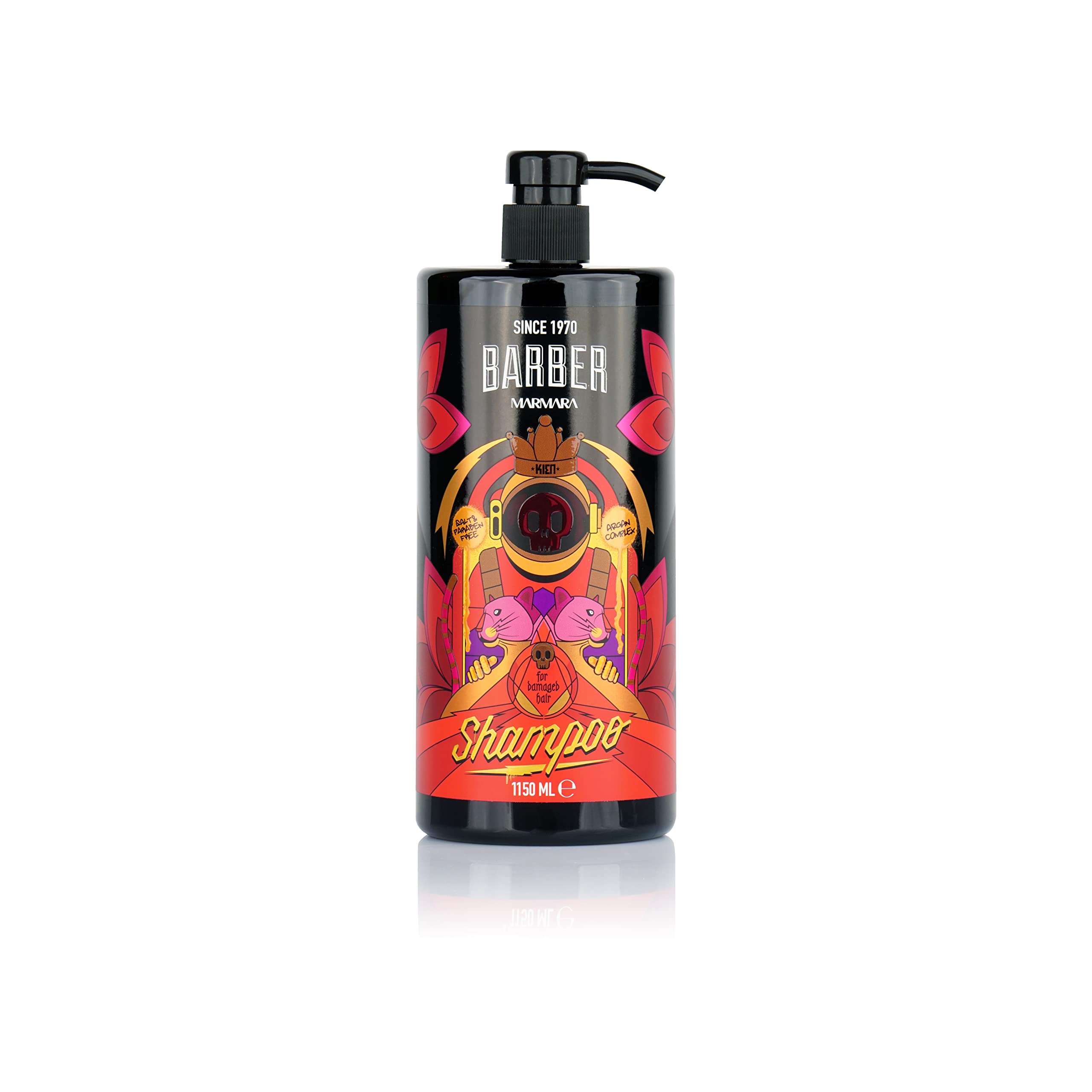 Barber Marmara Argan Shampoo Men 1150 ml | Professional Salon Size Hair Shampoo | Nourishing Formula with Argan Oil | Reduces Hair Loss, Strengthens & Moisturises | Salt & Silicone Free