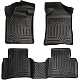 Husky Liners Weatherbeater Floor Mats | Fits 2013-2018 Nissan Altima (for 2013 Fits Models with Build Date of 11/01/12 or Higher ONLY)| Front & 2nd Row, 3-pc Black - 99641