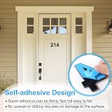 Vicloon 3D Mailbox Numbers 3 Inches Self-Adhesive ABS Black 5 Pack view 3