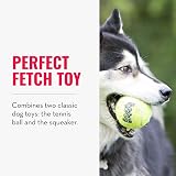 KONG Squeakair Balls Dog Toy Premium Squeak Tennis Balls 3 Pack Medium view 3