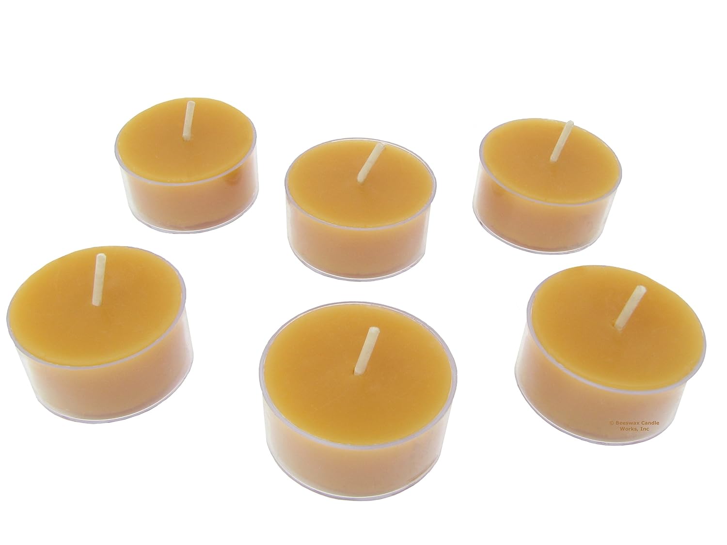 Beeswax Candle Works 6 Hour Tea Lights 100 USA Beeswax