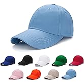 Edoneery Baseball Cap for Kids-Adjustable Washed Cotton Golf Toddler Hat for Boys & Girls