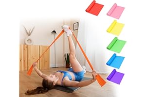 Faixa Elástica de Resistência Multifuncional para Exercícios, Yoga, Pilates, Fisioterapia e Fortalecimento Muscular