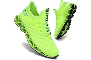KAPSEN Men's Running Shoes Blade Tennis Walking Fashion Sneakers Breathable Non Slip Gym Sports Work Trainers