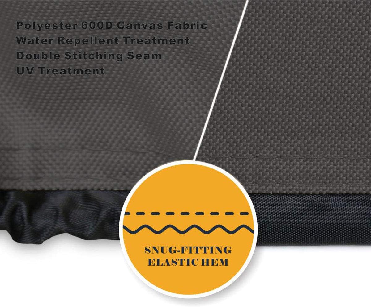 ULTCOVER Waterproof Patio Lounge Chair Cover Heavy Duty Outdoor Chaise Lounge Covers - 84L x 32W x 32H inch, Black : Garden & Outdoor
