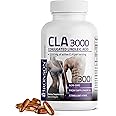 Bronson CLA 3000 Extra High Potency Supports Healthy Weight Management Lean Muscle Mass Non-Stimulating Conjugated Linoleic Acid 300 Softgels