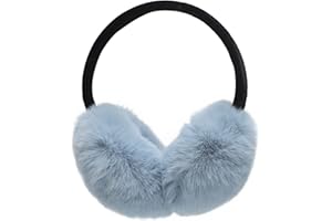 ZLYC Womens Girls Winter Fashion Adjustable Faux Fur EarMuffs Ear Warmers